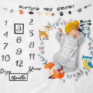 Brand new baby photo blanket